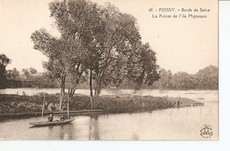 Postal 026759 : Poissy. - Bords de Seine, La Pointe de lile Migneaux