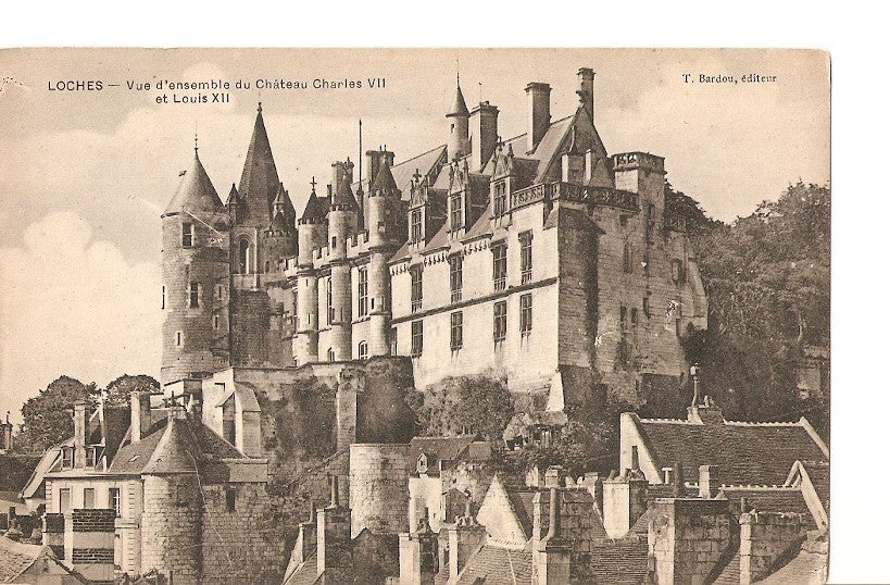 Postal 026761 : Loches - Vue densemble du Chàteau Charles VII et Louis XII