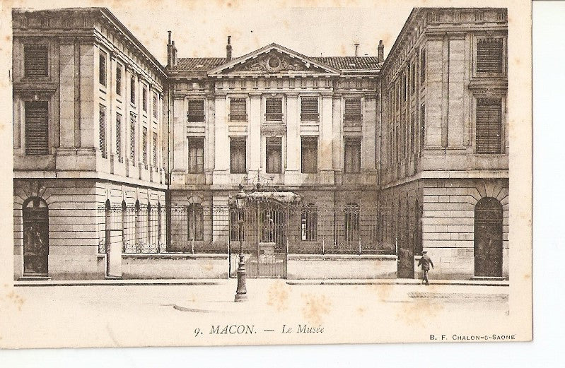 Postal 026786 : Macon. Le Musee, B. F. Chalon-S-Saone