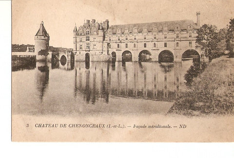 Postal 026791 : Chateau de Chenonceaux, Façade meridionale