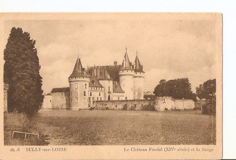 Postal 026838 : Sully sur Loire, Le Château Feodal (s. XIV) et la Sange