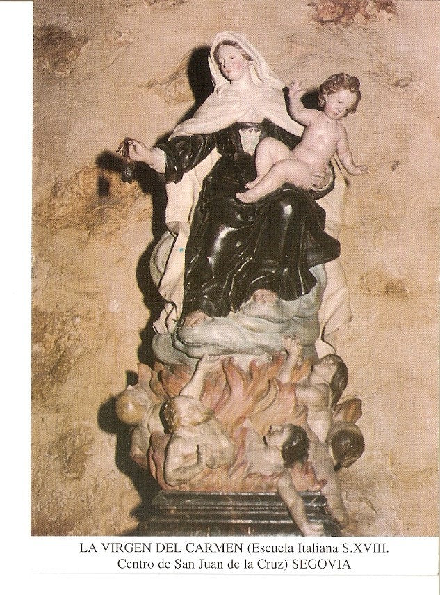 Postal 026867 : La Virgen del Carmen (Escuela Italiana S. XVIII. Centro de San Juan de la Cruz) Segovia