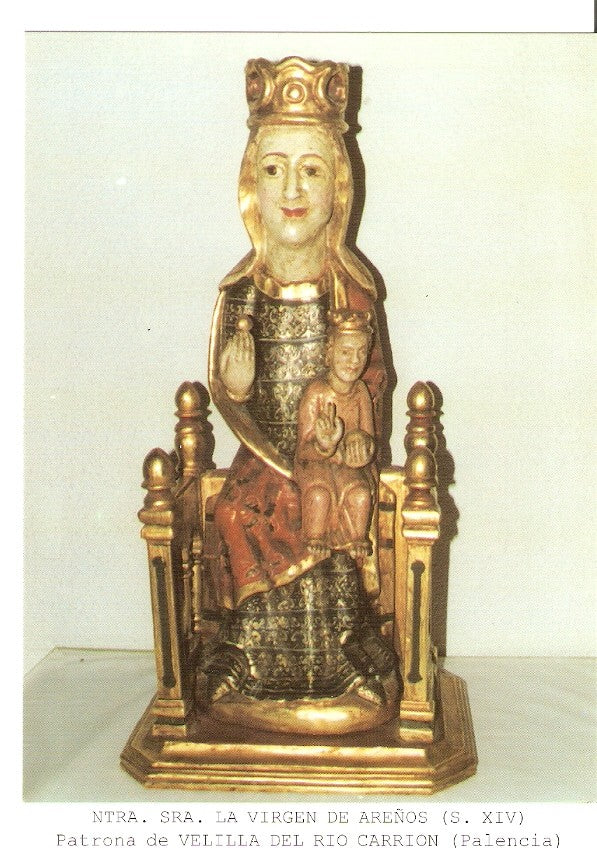 Postal 026871 : Ntra. Sra. La Virgen de Areños (S. XIV), Patrona de Velilla del Rio Carrion (Palencia)