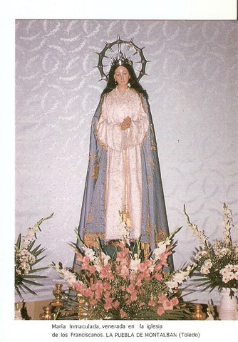 Postal 026883 : Maria Inmaculada, venerada en la Iglesia de los Franciscanos. La Puebla de Montalban (Toledo)