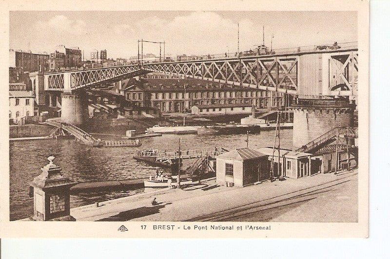 Postal 026970 : Brest - Le Pont National et lArsenal