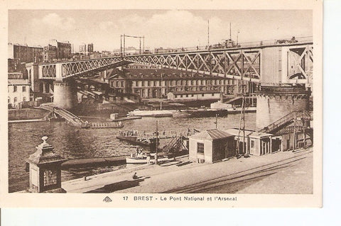 Postal 026970 : Brest - Le Pont National et lArsenal