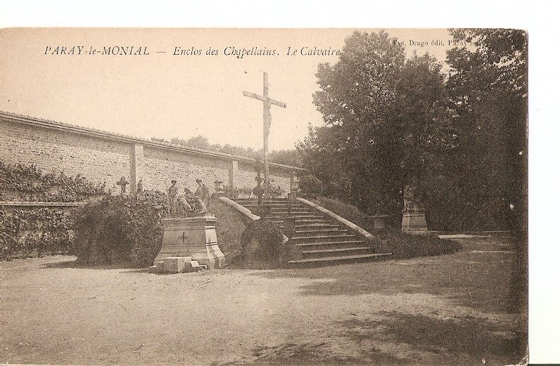 Postal 026983 : Paray le Monial, Enclos des Chapellains. Le Calvaire