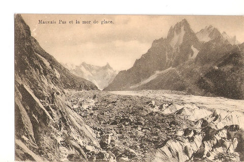 Postal 026990 : Mauvais Pas et la mer de glace