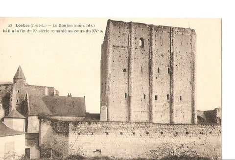Postal 026992 : Loches, Le Donjon (mon. His.) bâti a la fin du X siecle remanie au cours du XV