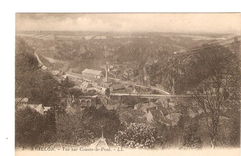 Postal 026998 : Avallon. Vue sur Cousin le Pont