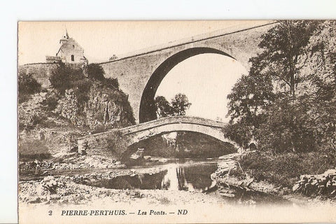 Postal 027006 : Pierre-Perthuis, Les Ponts
