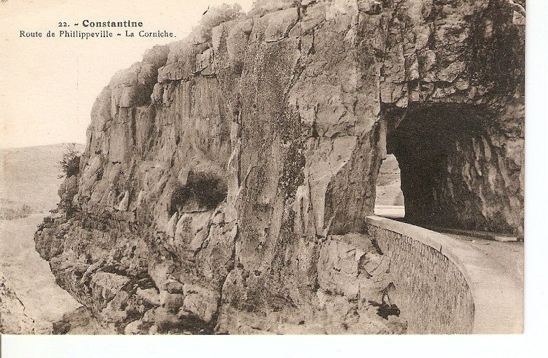 Postal 027010 : Constantine, Route de Phillippeville, La Corniche
