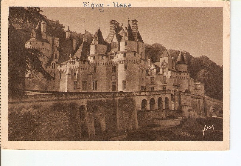 Postal 027022 : Les Chateaux de la Loire, Rigny-Usse (Indre et Loire)