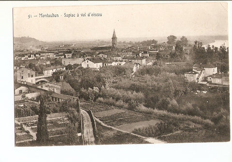 Postal 027026 : Montauban - Sapiac à vol doiseau