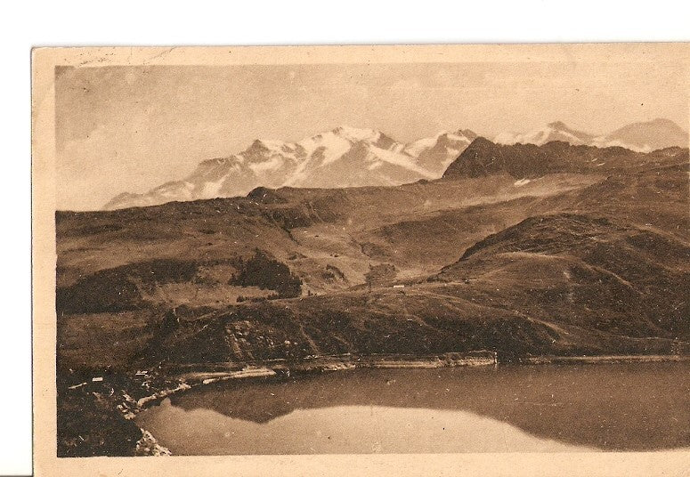 Postal 027045 : Environs de Beaufort (Savoie), Lao de la Girotte et M Blanc
