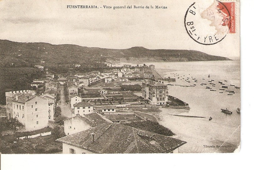 Postal 027055 : Fuenterrabia. Vista general del Barrio de la Marina