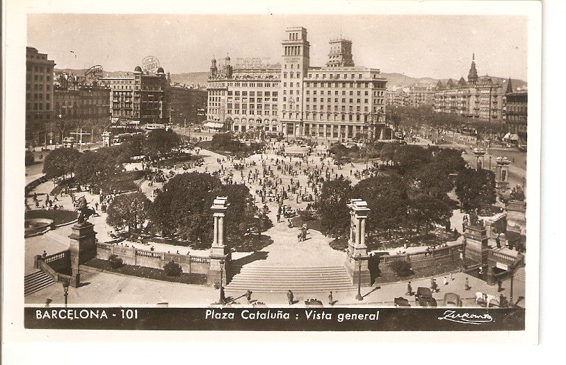 Postal 027064 : Barcelona. Plaza Cataluña