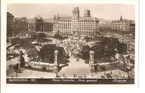 Postal 027064 : Barcelona. Plaza Cataluña