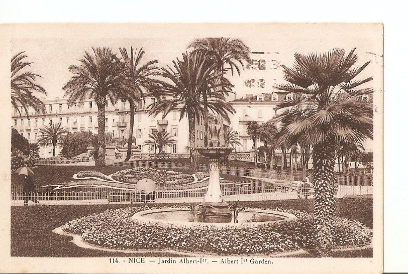 Postal 027071 : Nice. Jardin Albert