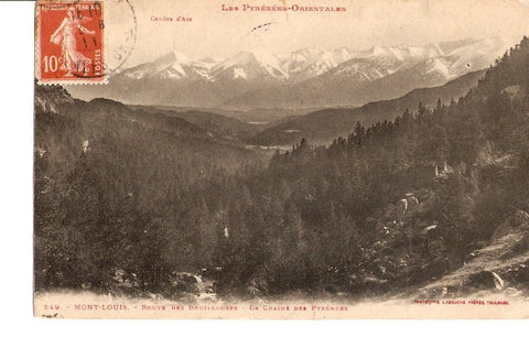 Postal 027105 : Mont-Louis. Route des Bouillouses - La Chaine des Pyrenees. Cambre dAze
