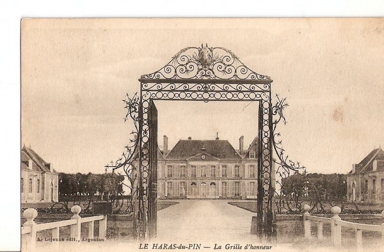 Postal 027106 : Le Haras du Pin, La Grille dhonneur