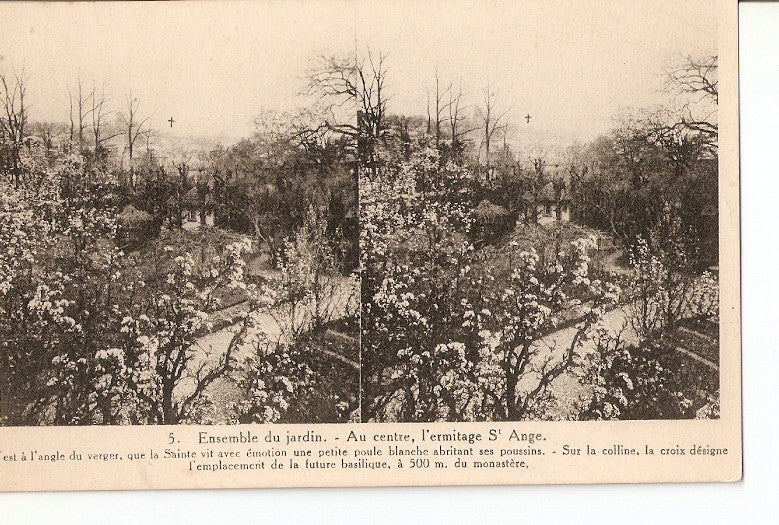 Postal 027109 : Ensemble du jardin - Au centre, lermitage St Ange
