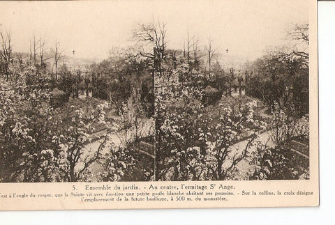 Postal 027109 : Ensemble du jardin - Au centre, lermitage St Ange