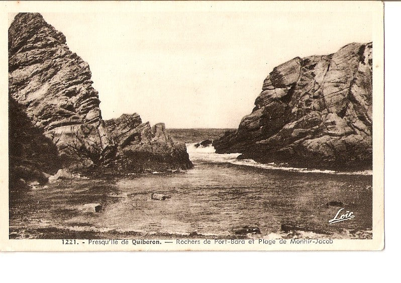 Postal 027115 : Presquile de Quiberon - Rochers de Port-Bara et Plague de Monhir-Jacob