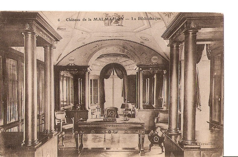 Postal 027120 : Château de la Malmaison - La Bibliotheque