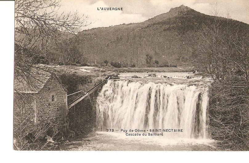 Postal 027138 : LAuvergne, Puy de Dôme, Saint Nectaire, Cascade du Sailhant