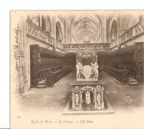 Postal 027148 : Eglise de Brou. Le Choeur