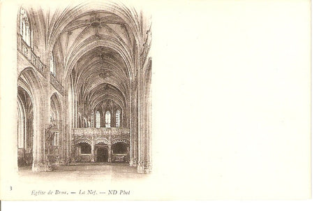 Postal 027149 : Eglise de Brou. La Nef