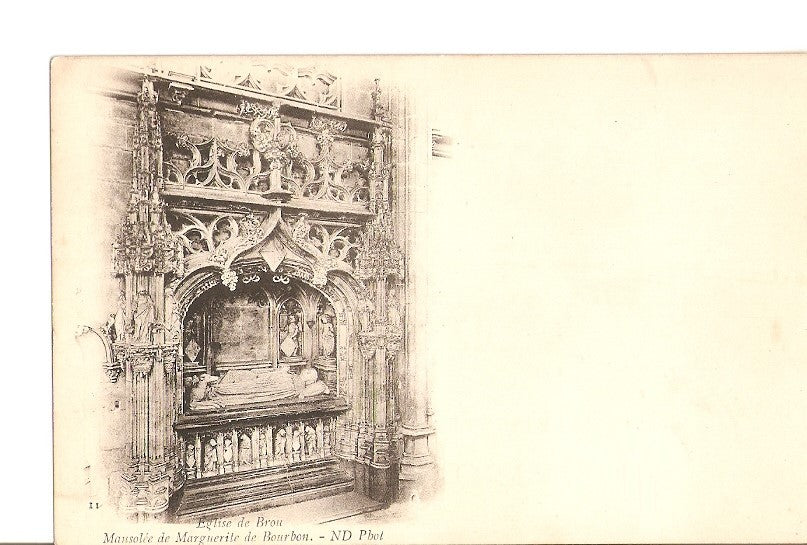 Postal 027151 : Mausolee de Marguerite de Bourbon. Eglise de Brou