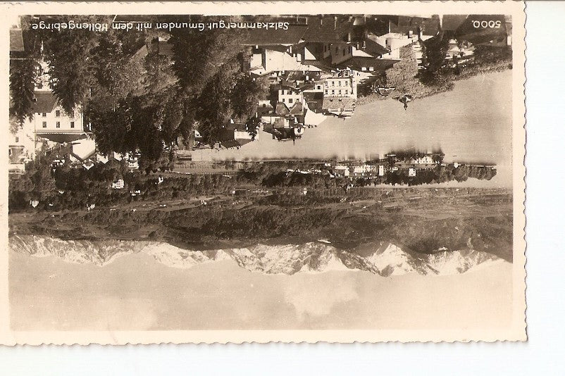 Postal 027163 : Salzkammergut. Gmunden mit dem Höllengebirge
