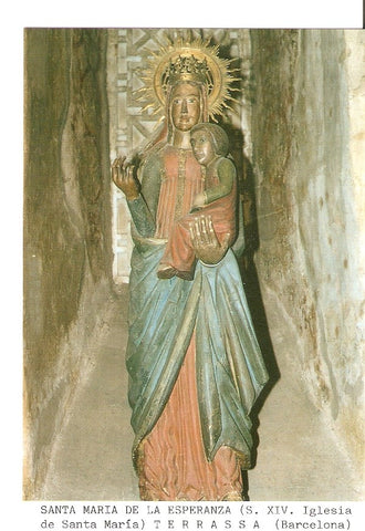 Postal 027192 : Santa Maria de la Esperanza (S. XIV. Iglesia de Santa Maria) Terrassa (Barcelona)
