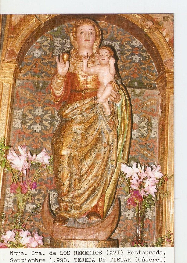 Postal 027193 : Ntra. Sra . De los Remedios (XVI) Restaurada, Tejeda de Tietar (Caceres)
