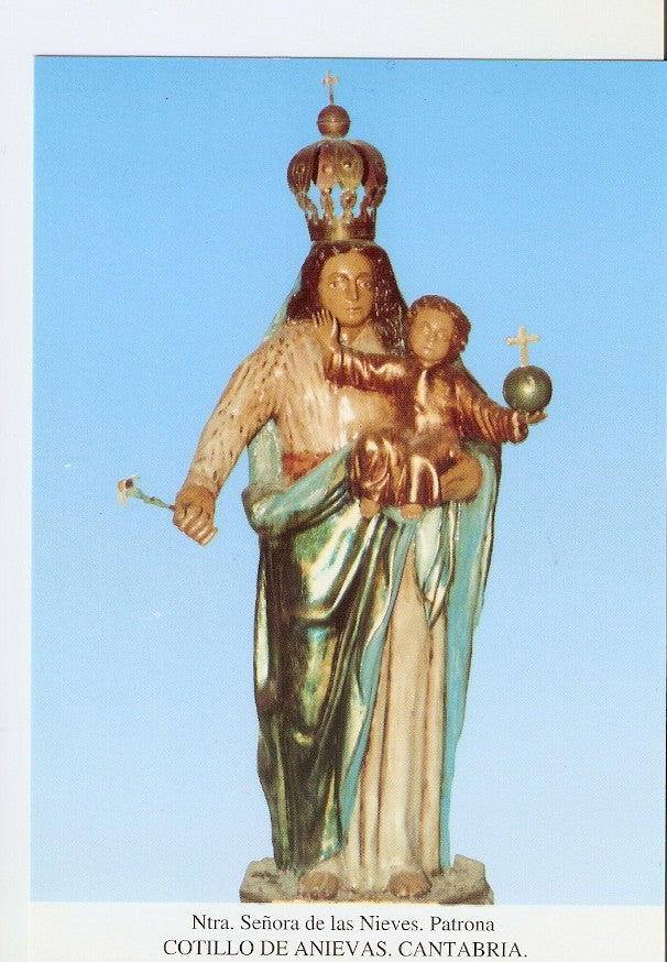 Postal 027211 : Ntra. Señora de las Nieves. Patrona Cotillo de Anievas. Cantabria