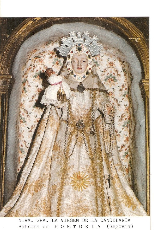 Postal 027227 : Ntra. Sra. La Virgen de la Candelaria, Patrona de Hontoria (Segovia)