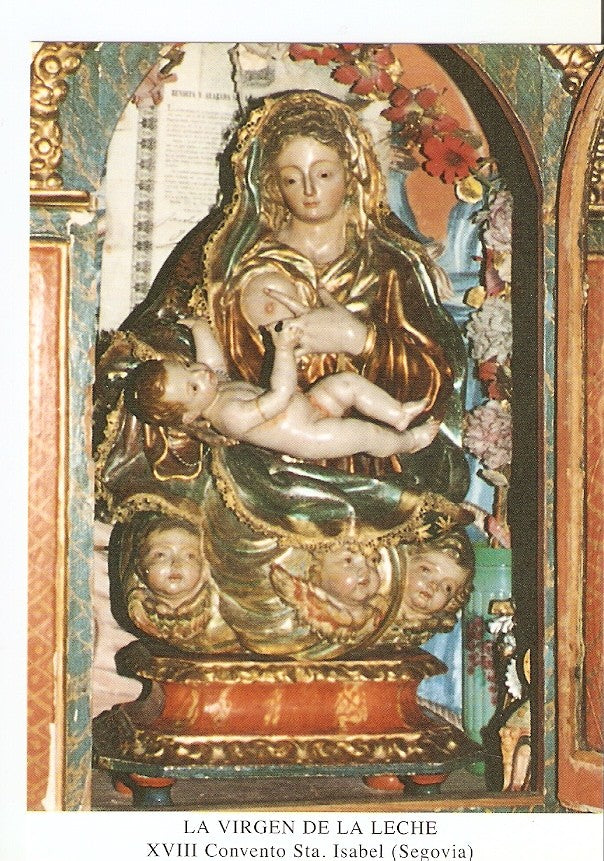 Postal 027232 : La Virgen de la Leche XVIII, Convento Sta. Isabel (Segovia)