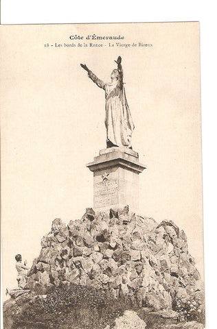 Postal 027251 : Côte dEmeraude. Les bords de la Rance - La Vierge de Bizeux