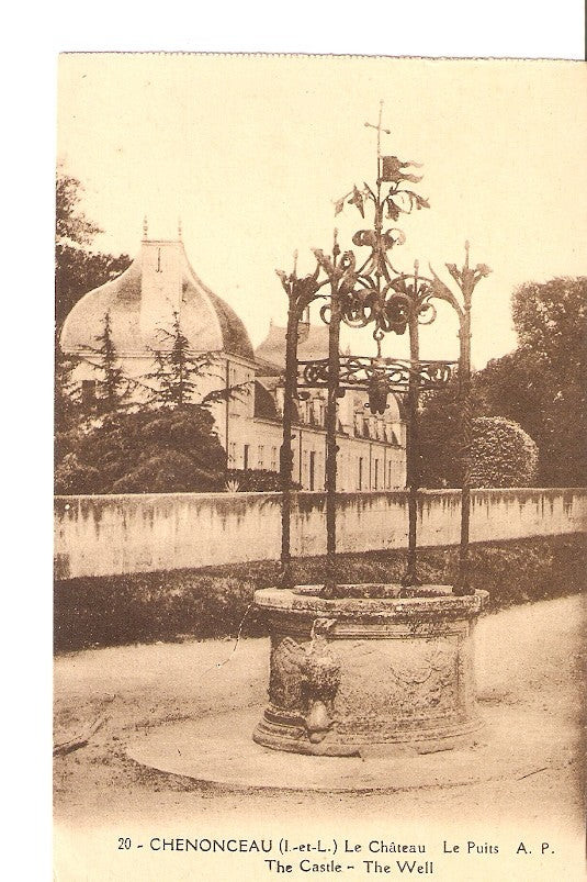 Postal 027259 : Chenonceaux, Le Château Le Puits A. P., The Castle - The Well