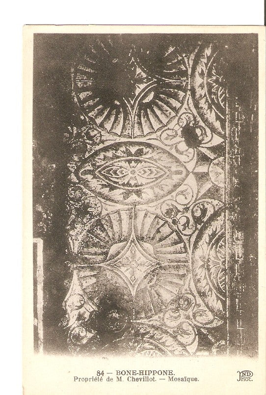 Postal 027262 : Bone-Hippone. Propiete de M. Chevillot - Mosaique