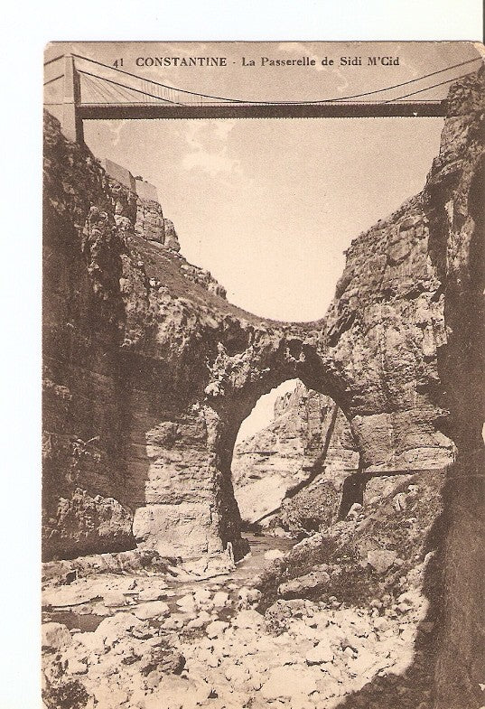 Postal 027271 : Constantine, La Passerelle de Sidi MCid