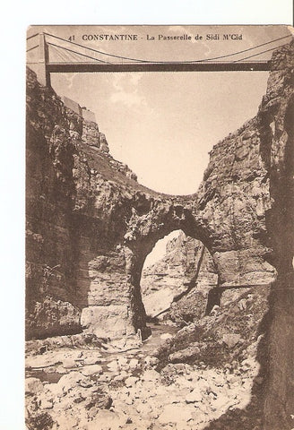 Postal 027271 : Constantine, La Passerelle de Sidi MCid