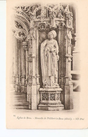 Postal 027273 : Eglise de Boru. Mausolee de Philibert-le-Beau (detail)