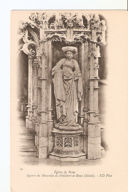 Postal 027274 : Eglise de Brou. Figures du Mausolee de Philibert-le-Beau (detail)