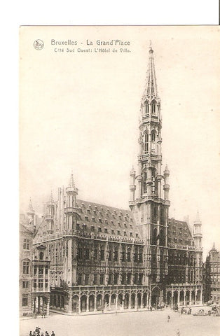 Postal 027278 : Bruxelles - La Grand Place. Cafe Sud Ouest: LHôtel de Ville