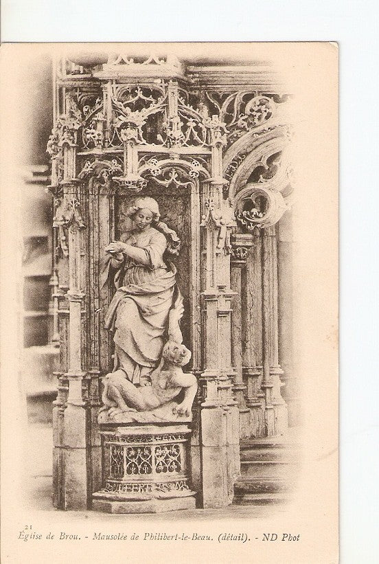 Postal 027279 : Eglise de Brou. Mausolee de Philibert-le-Beau (detail)