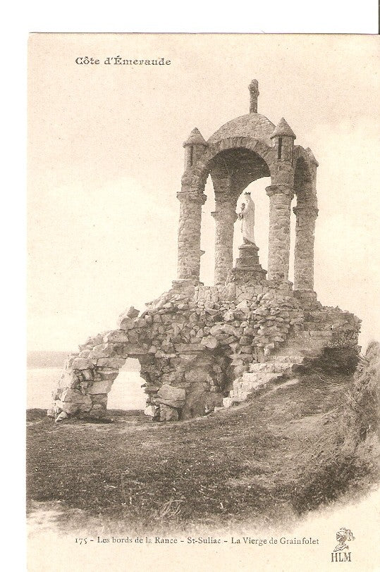 Postal 027287 : Côte dEmeraude. Les bords de la Rance - St-Suliac. La Vierge de Grainfolet