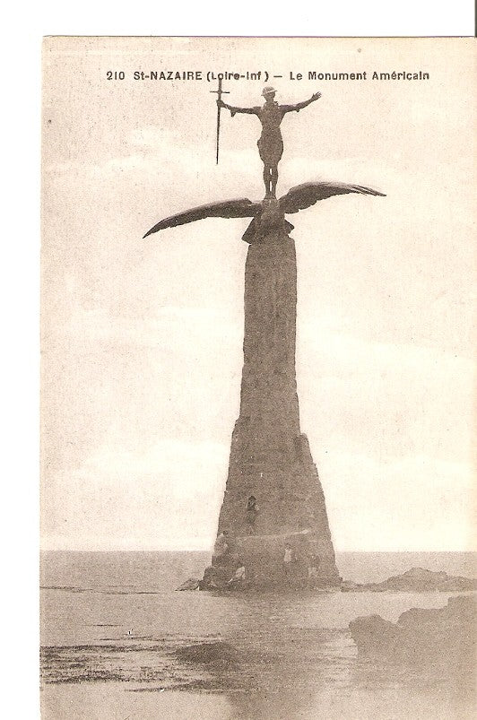 Postal 027296 : St. Nazaire (Loire-int) - Le Monument Americain